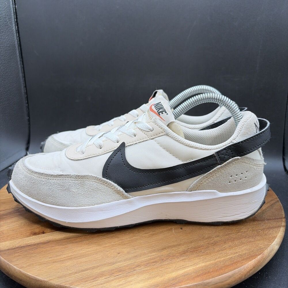 Nike Waffle Debut Womens Size 8.5 Running Shoes Beige Mesh Sneakers DH9523-102